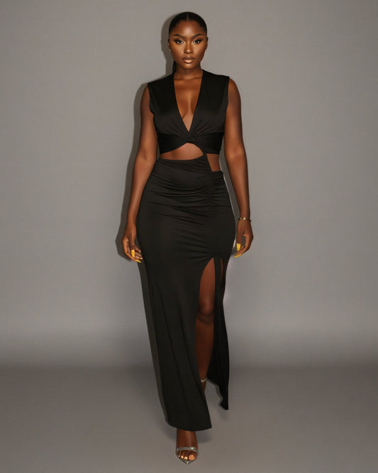 JOVANA Cutout Maxi Dress