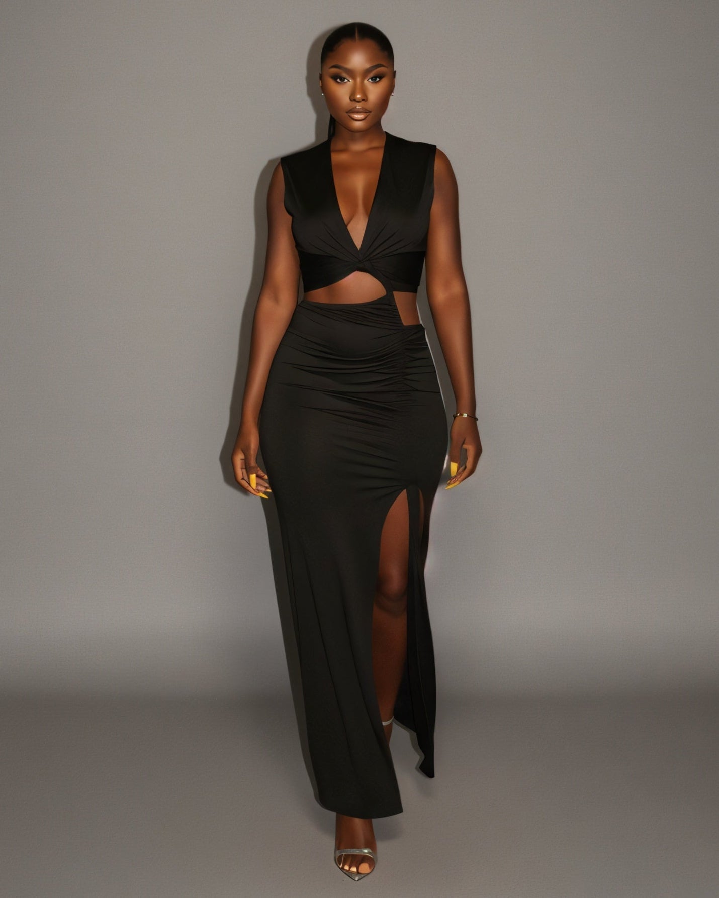 JOVANA Cutout Maxi Dress