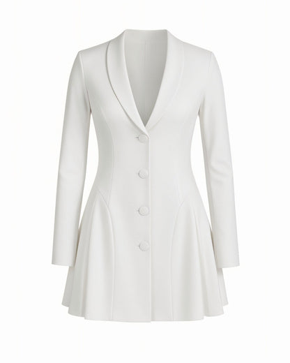 KLEA Structured Button-Up Blazer Dress