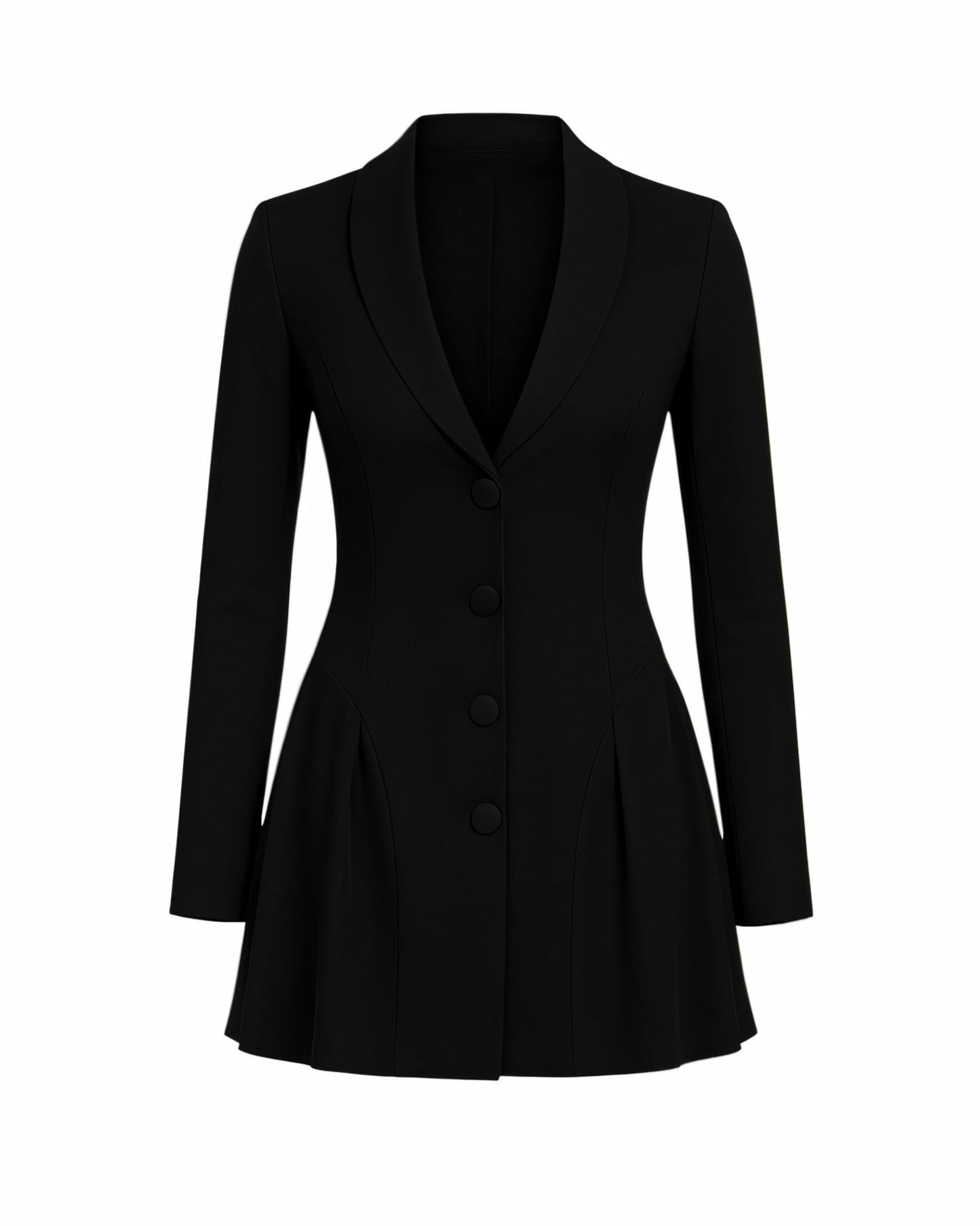 KLEA Structured Button-Up Blazer Dress