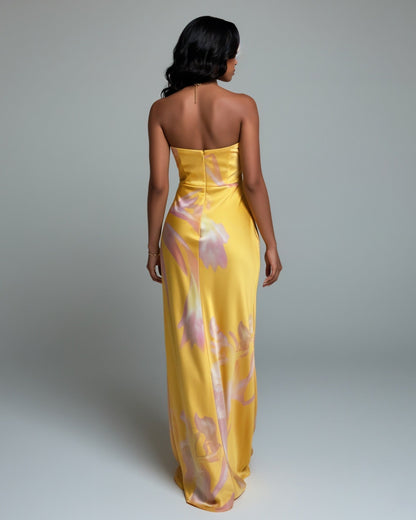 VEDA Halter Neck Sleeveles Maxi Dress